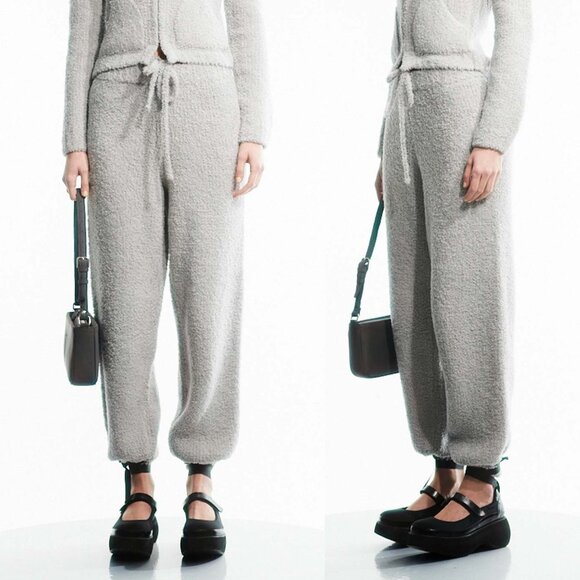 NEW TheOpen Product OPEN YY Woolly Knit Track Pants Gray Jogger $269 Ssense NWT - Picture 2 of 16